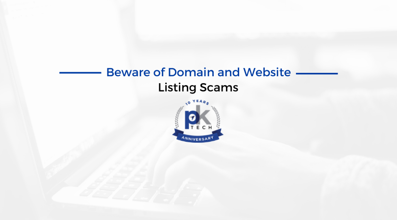 Beware of Domain Listings and Website Listing Service Scams