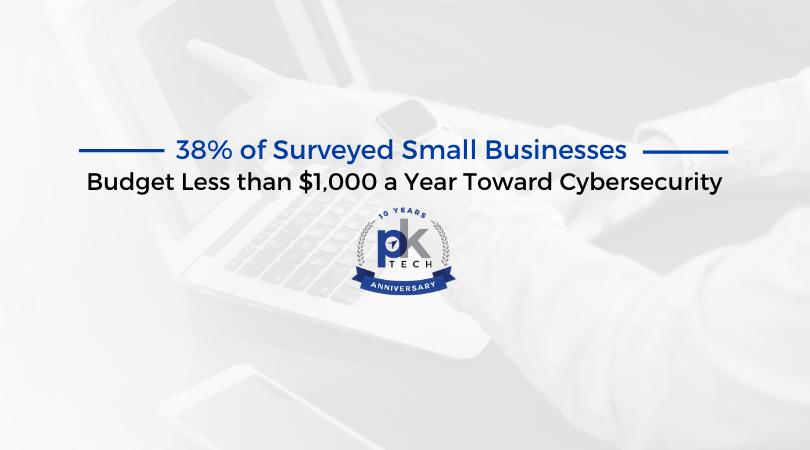 38% of Surveyed Small Businesses Budget Less than $1000 a Year Toward Cybersecurity