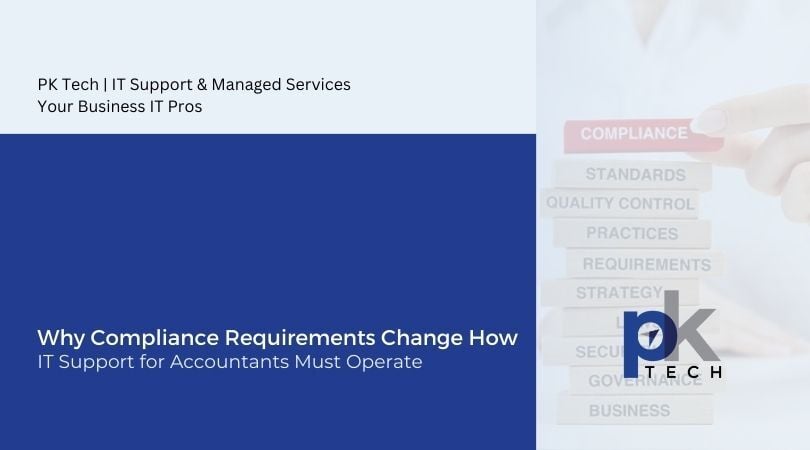 Why Compliance Requirements Change How IT Support for Accountants Must Operate